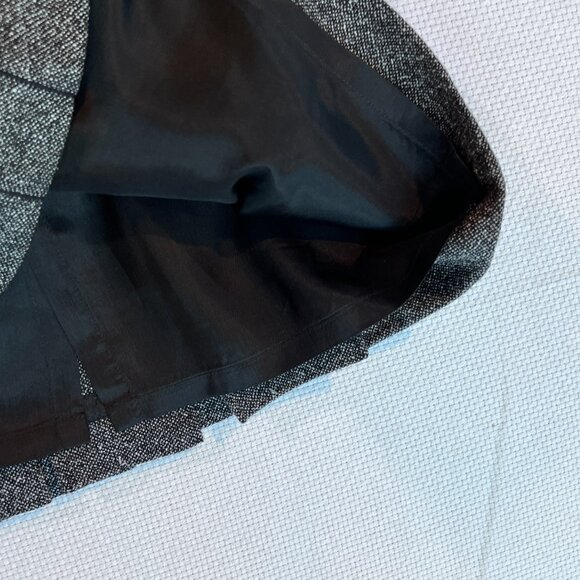 Ann Taylor Skirt Women’s 6 Gray Tweed Wool Blend Straight Lined Kick Pleat - Picture 11 of 11